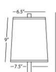 Robert Abbey Replacement Shade with the diffuser for Z149, S149, 149