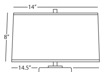 Robert Abbey Replacement Shade for Olinda Lamp 1580B