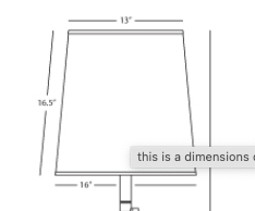 Robert Abbey  REPLACEMENT SHADE FOR LAMP 2804W