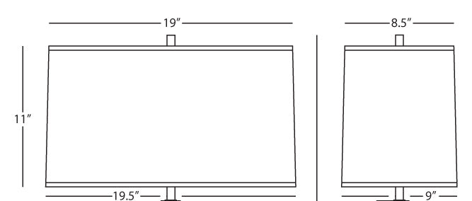 Robert Abbey  Replacement Shade for¬¨‚Ä† 1011B