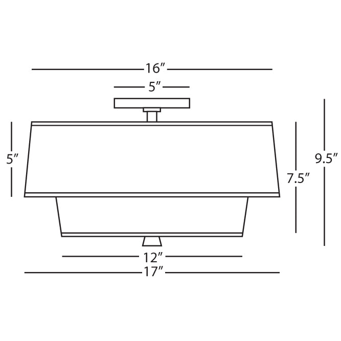 Robert Abbey  Decker Flushmount in Modern Brass Finish VW143