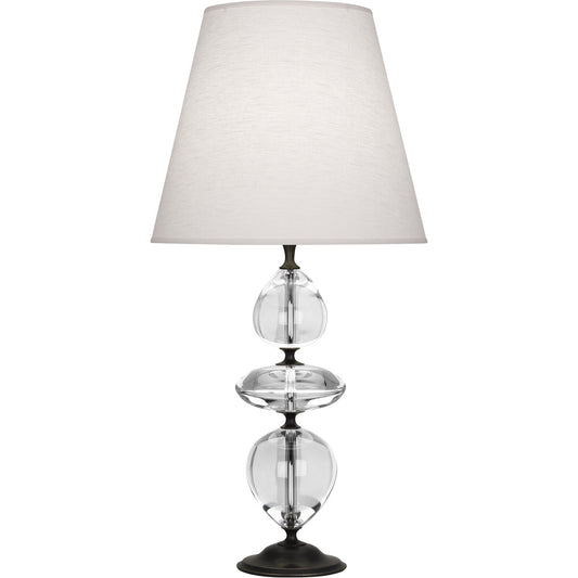 Robert Abbey  Williamsburg Williamsburg Orlando Table Lamp in Deep Patina Bronze Finish with Clear Crystal Accent Z260