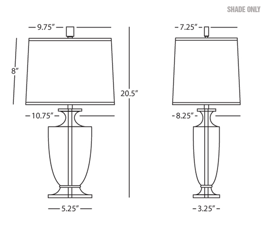 Robert Abbey  Replacement Shade for 3329B